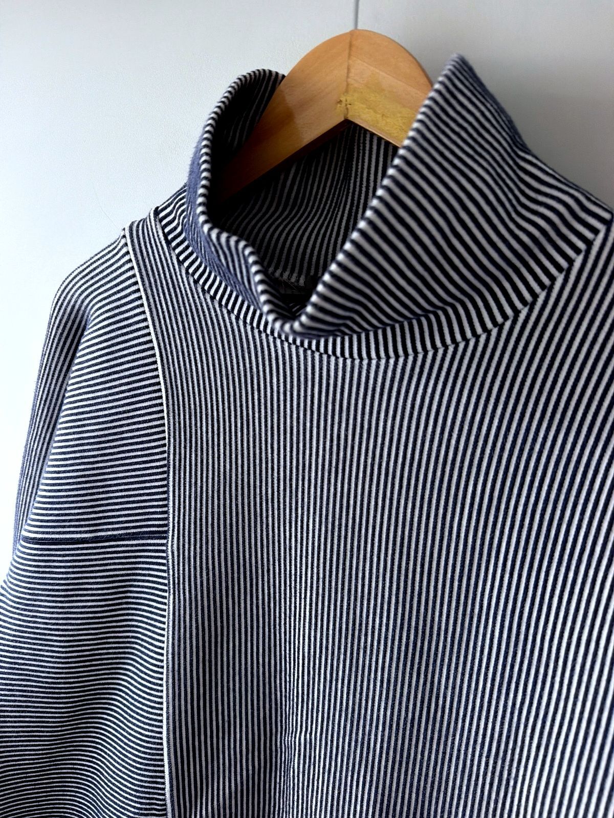 Women’s COS Striped Cotton Blend Turtleneck Sweater - Medium - 3783
