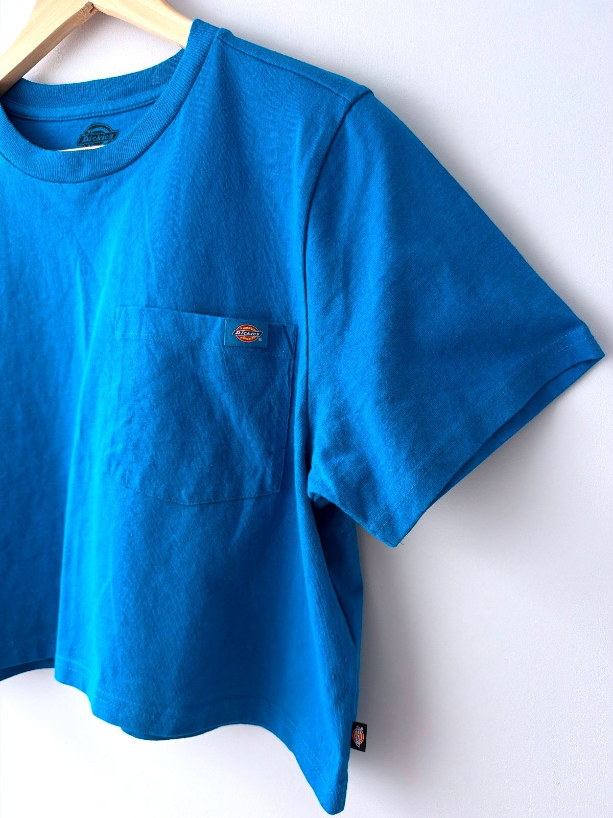 Women’s Dickies Cropped Boxy Fit Pocket T-Shirt In Blue - XLarge - 3586