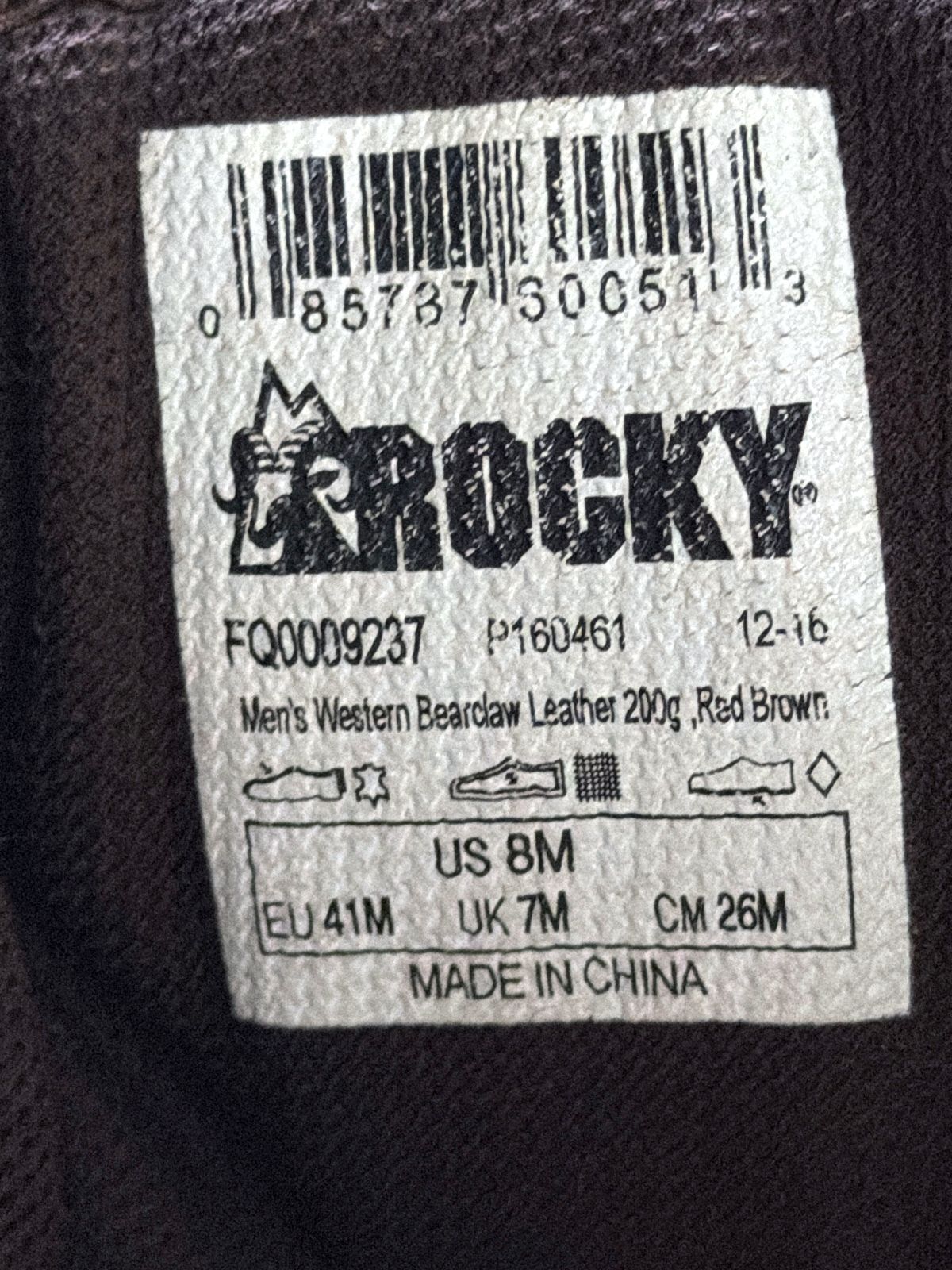 Men’s Rocky Bearclaw Gore-Tex Premium Leather Lace-Up Boots In Tan - Uk7 - 3818