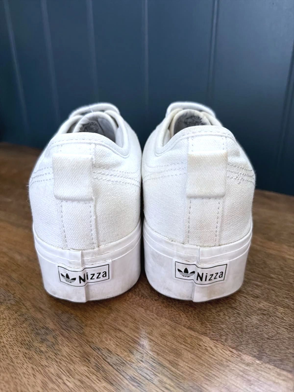 Women’s Adidas Nizza Chunky Sole Trainers In White - Uk6.5 - 3286