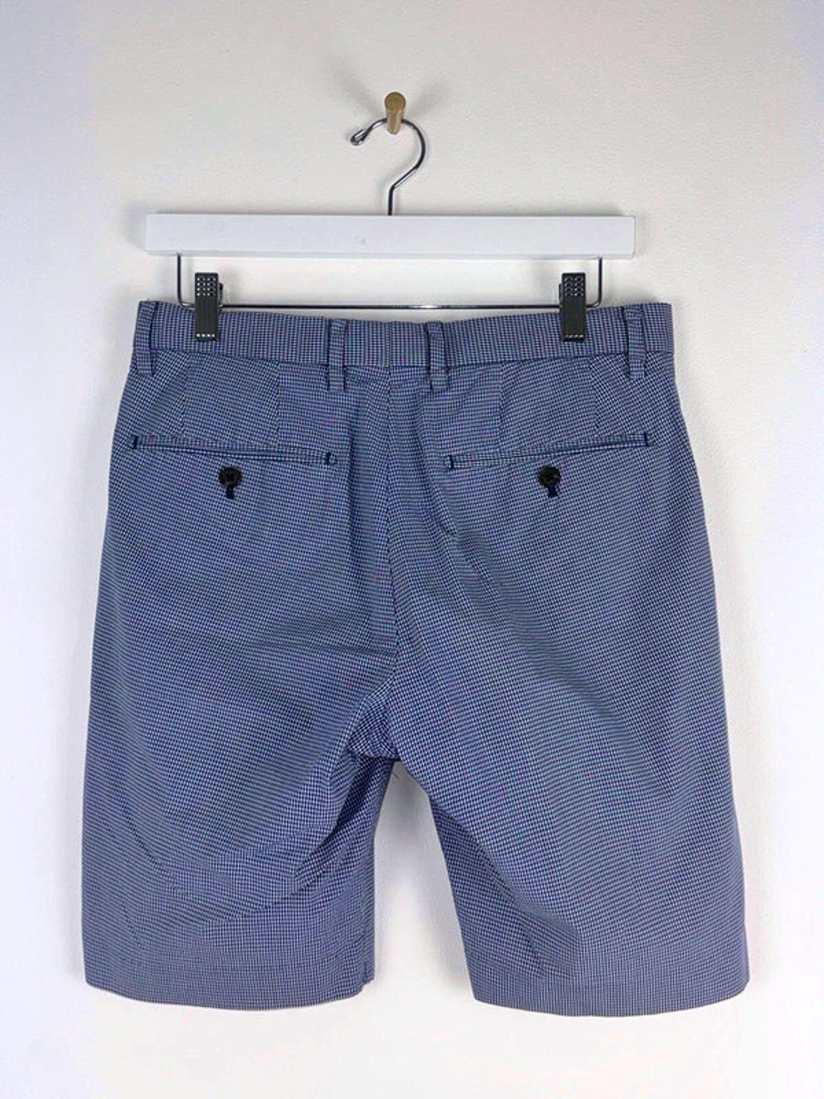 Men’s Uniqlo Mimi Gingham Check Chino Shorts In Blue - Small - 1359