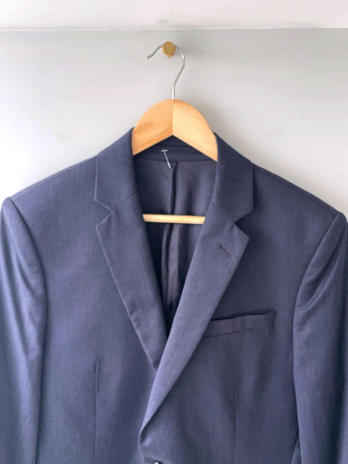 Men’s Reiss Premium Wool Double Button Blazer Jacket In Navy - Medium - 1564