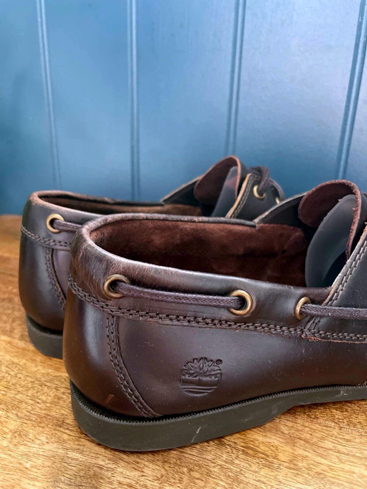 Men’s Timberland Premium Leather Classic Boat Shoes In Brown - UK8 - 1919