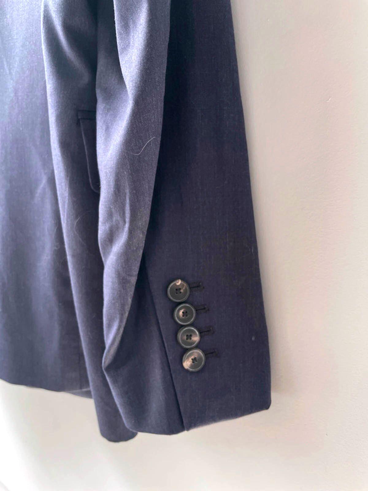 Men’s Reiss Premium Wool Double Button Blazer Jacket In Navy - Medium - 1564