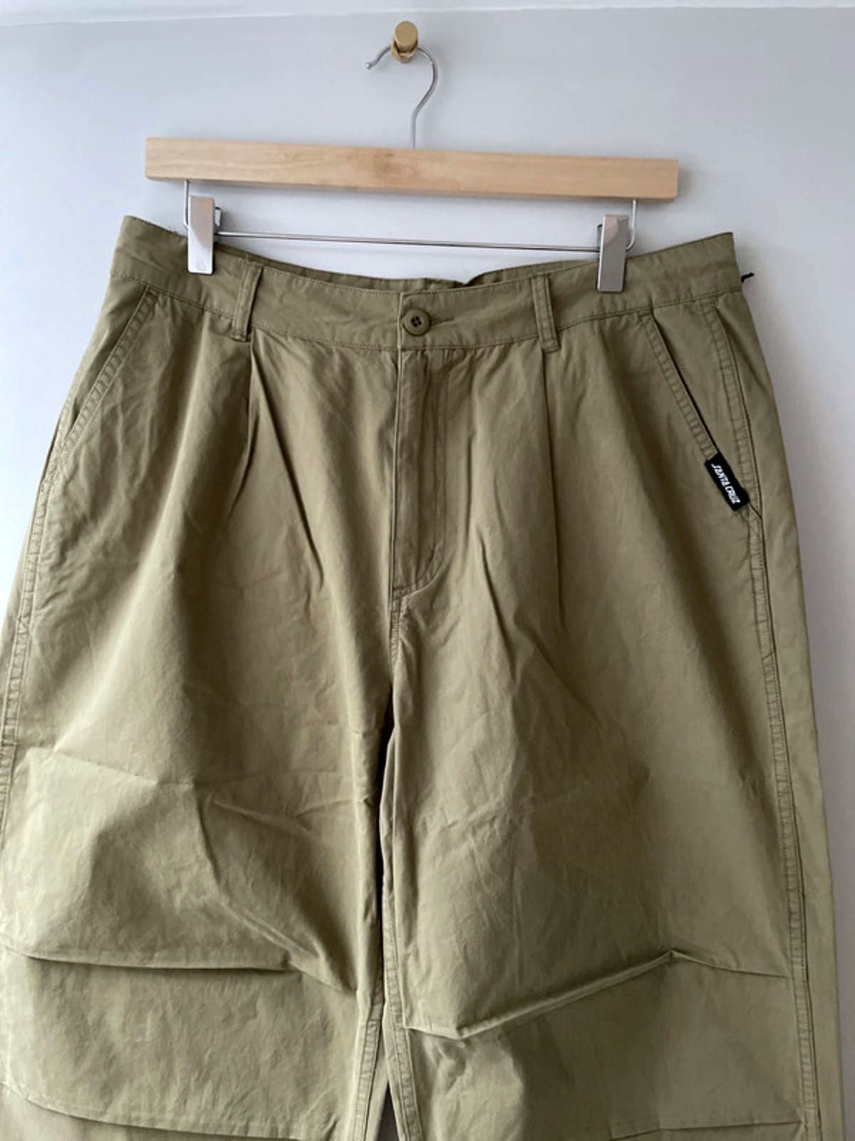 Men’s Santa Cruz Wide Leg Baggy Fit Flight Pants in Khaki - W32/L29 - 2763