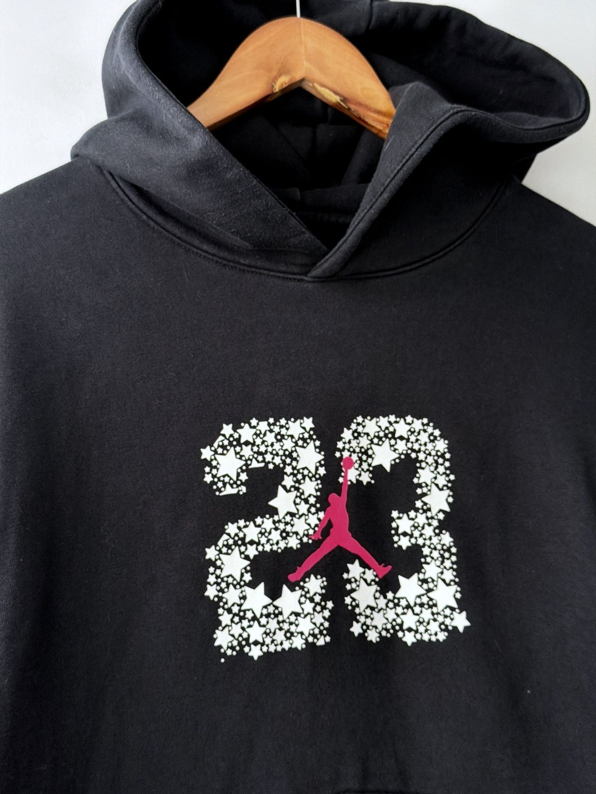 Men’s Jordan 23 Jumpman Logo Hoodie With Floral Design In Black  - Large - 3726