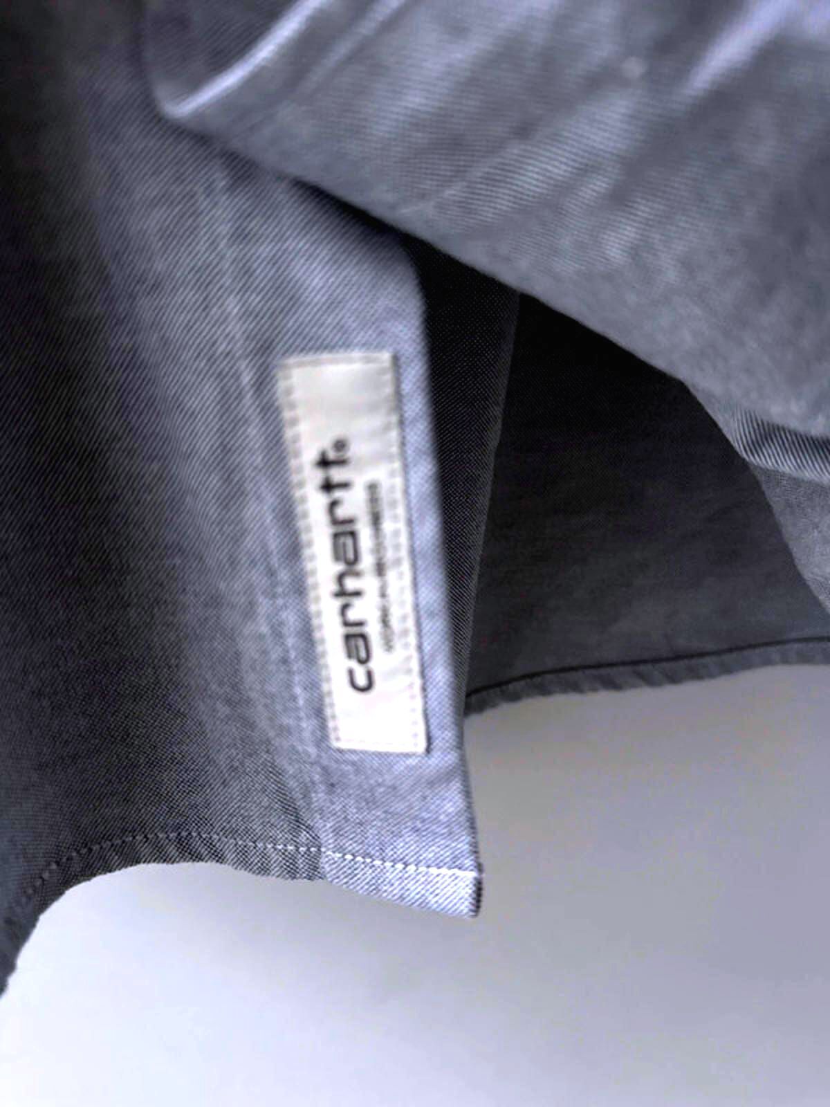 Men’s Carhartt Turner Slim Fit Long Sleeve Oxford Shirt In Blue - Medium - 0283