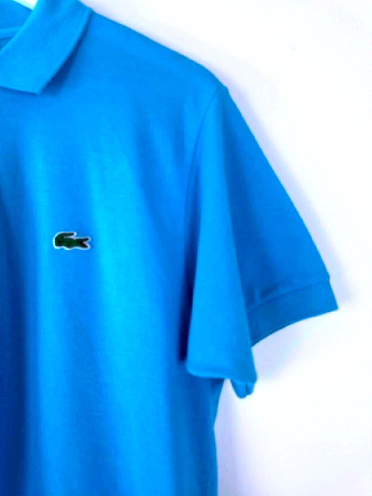 Men’s Lacoste Premium Polo Top In Blue - Medium - 1358