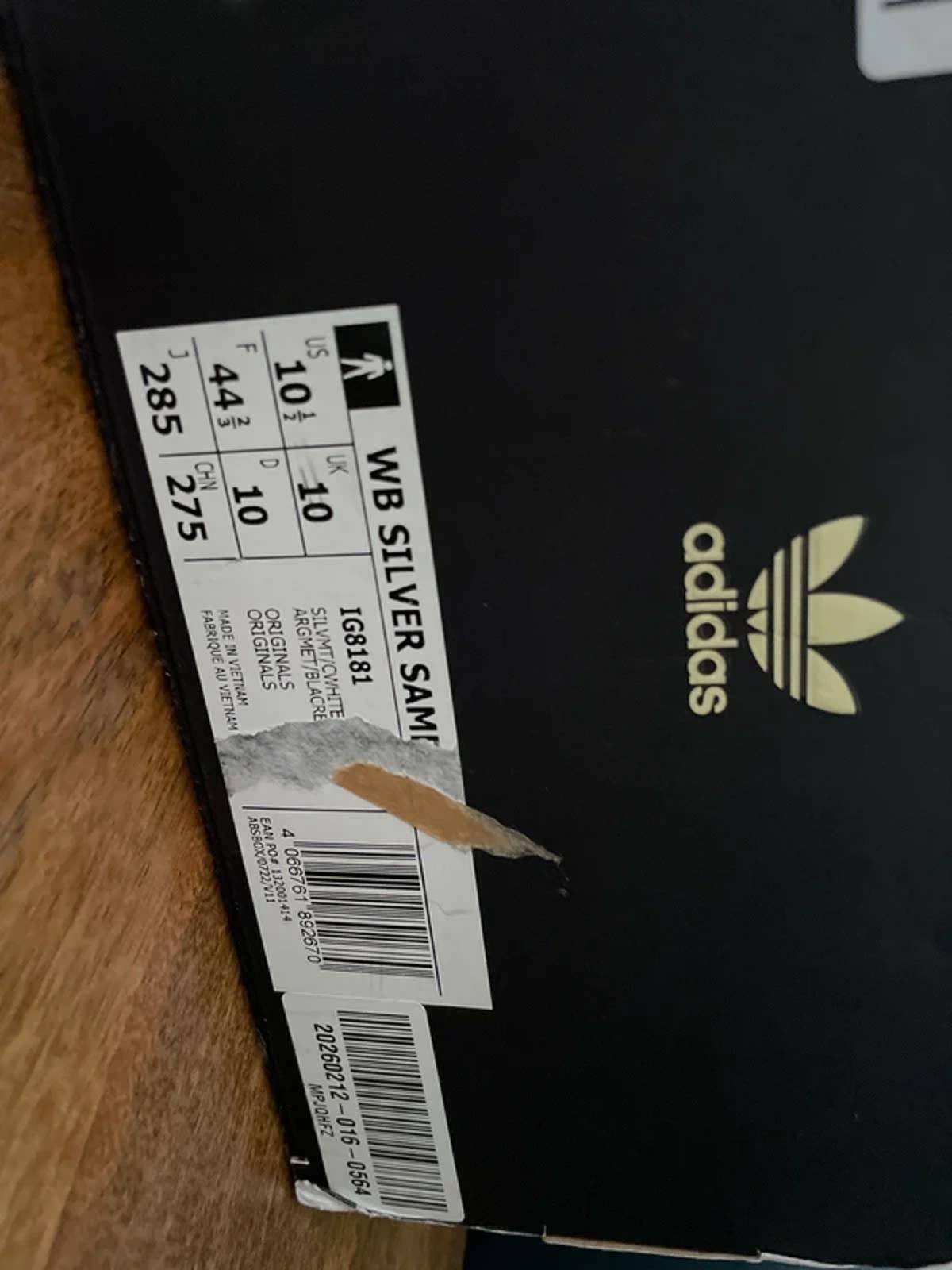 Men’s Adidas X Wales Bonner Samba Trainers In Silver (Certified) - UK 10 - 2969