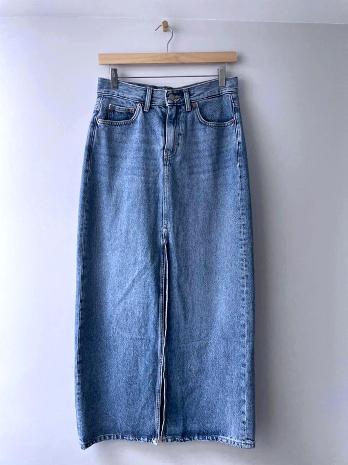 Women’s Dr Denim Myra Longline Denim Skirt In Blue - UK10  -1762