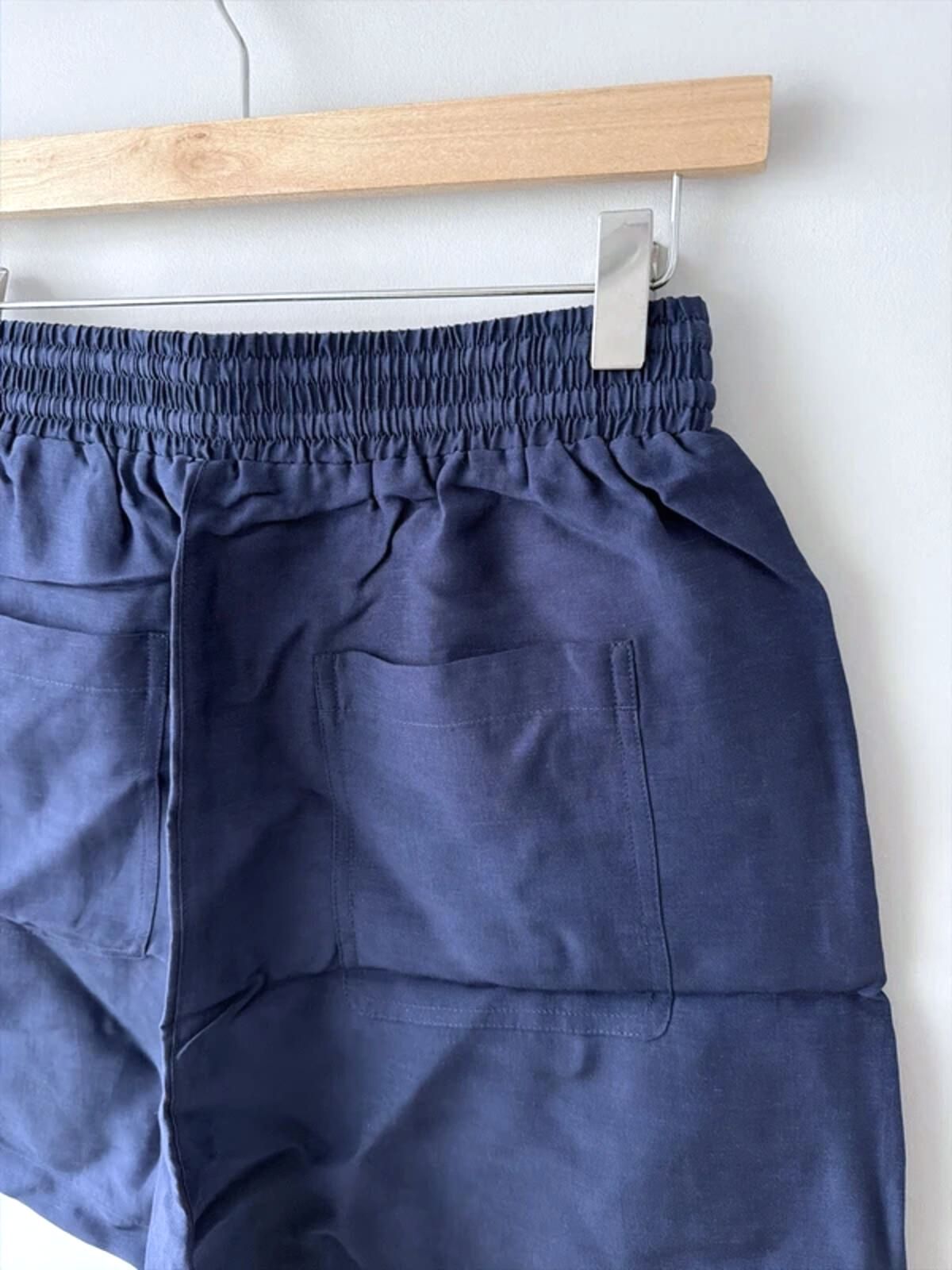Women’s & Other Stories High Waisted Linen Shorts In Navy - XSmall - 3363