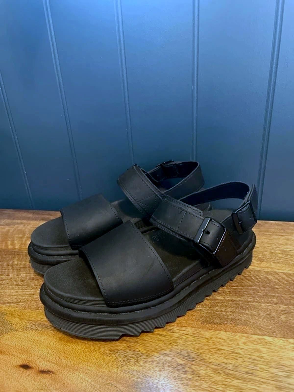 Women’s Dr Martens Voss Chunky Sole Sandals In Black - UK5 - 3087