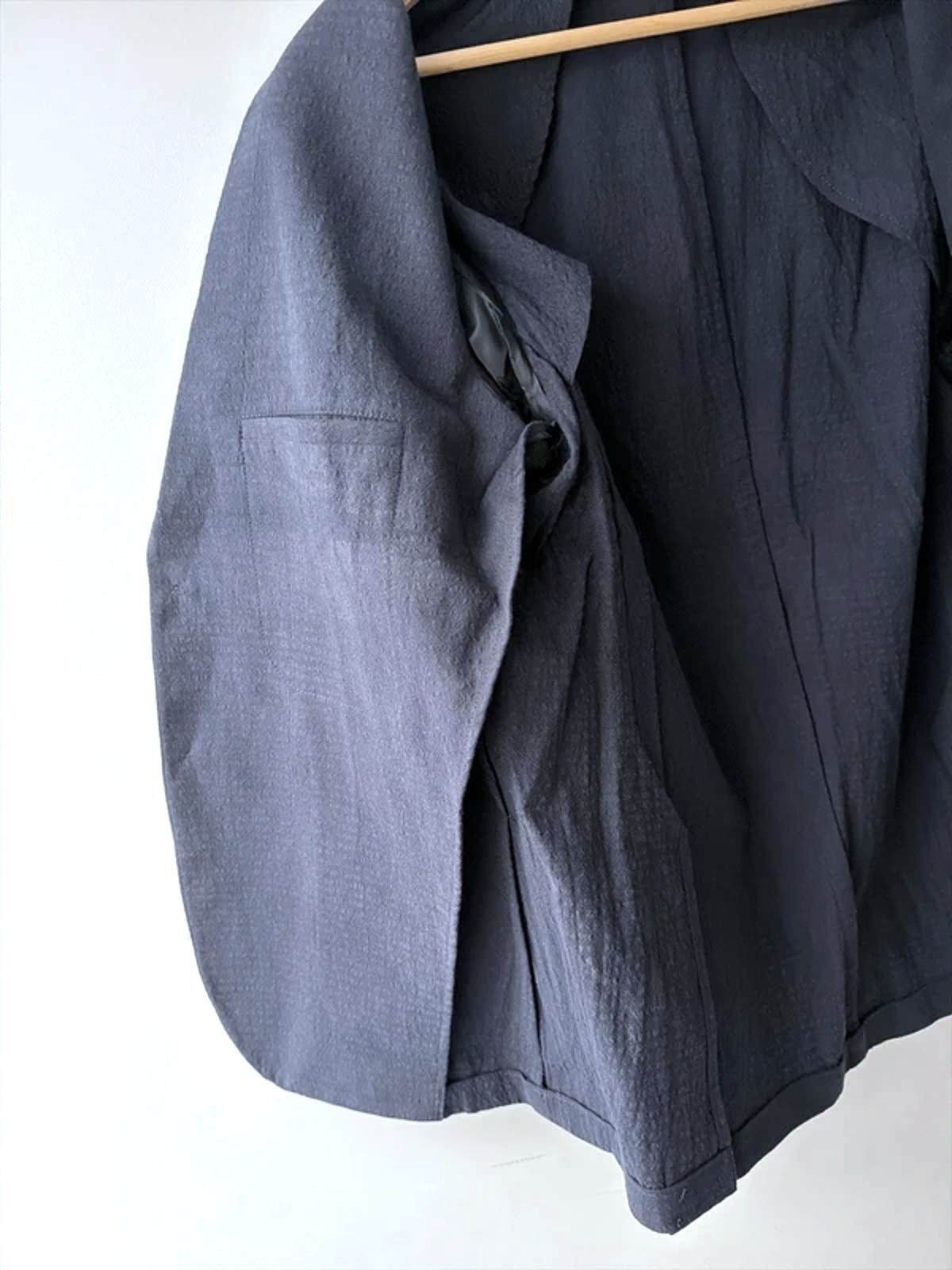 Men’s Jack & Jones Premium Linen Seersucker Blazer In Navy - Medium - 3282