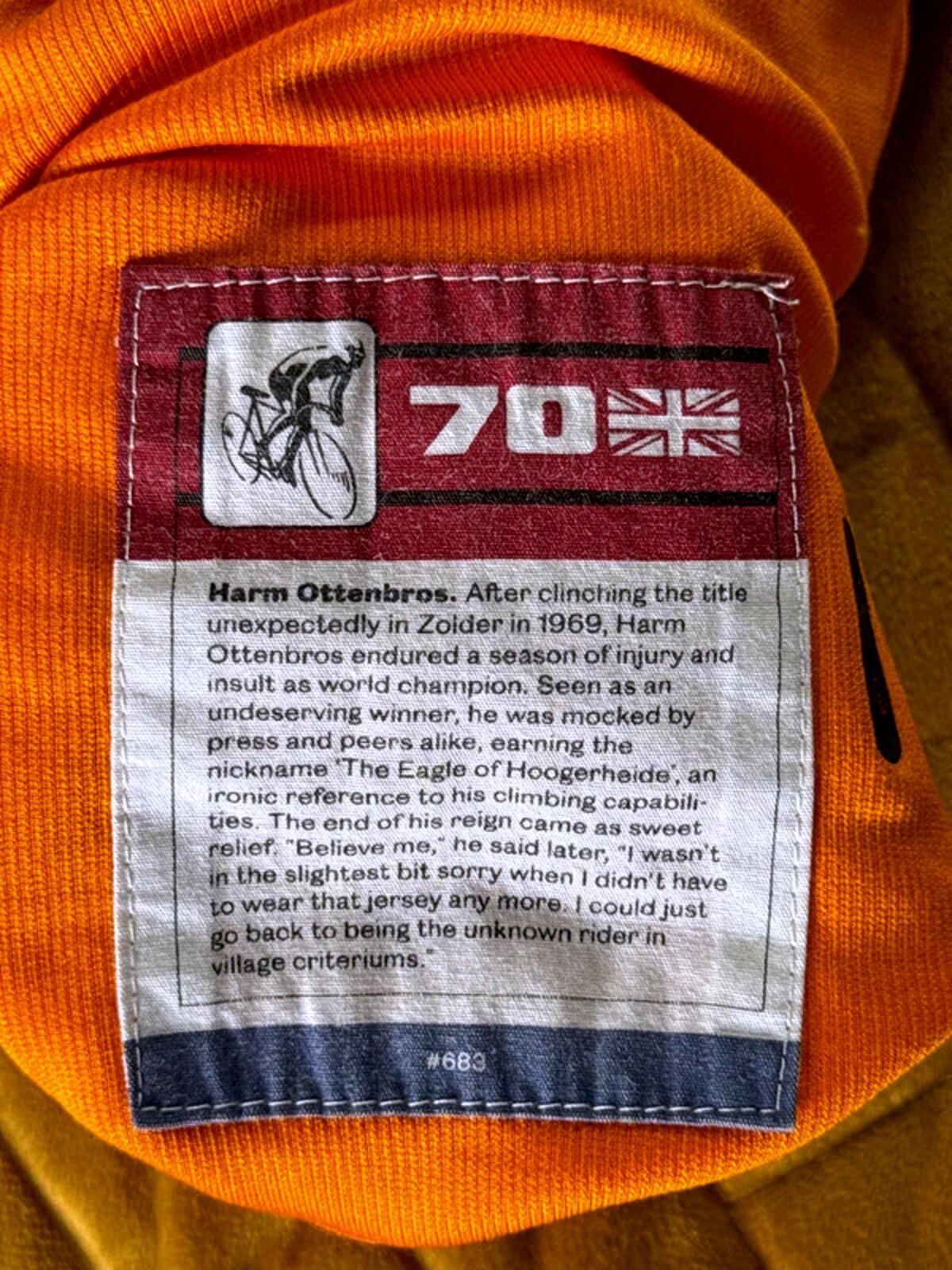 Men’s Rapha Limited Edition 70 Holland Cycling Jersey Top - Small - 1964