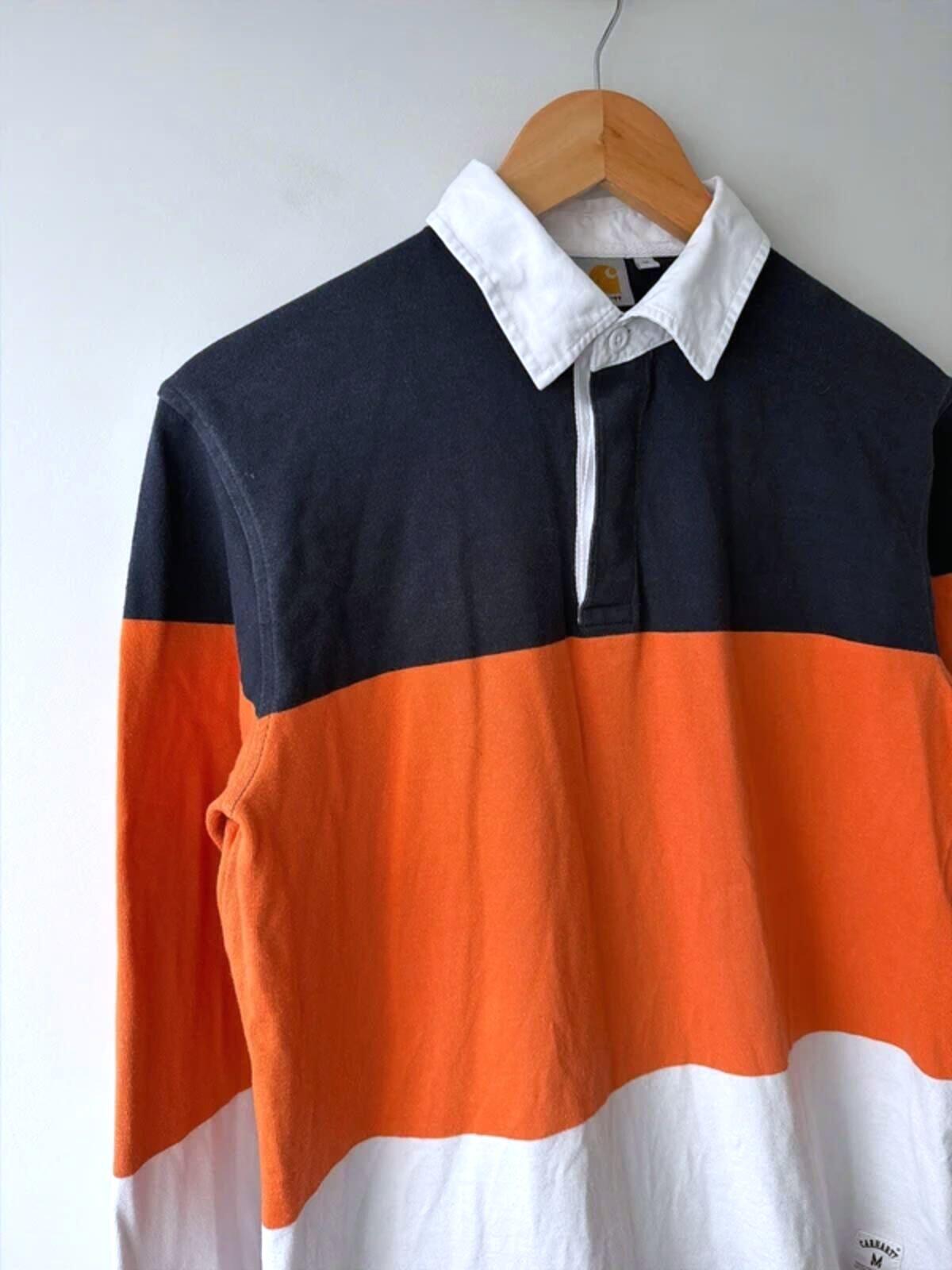 Men’s Carhartt Long Sleeve Rugby Polo Top - Medium - 3553