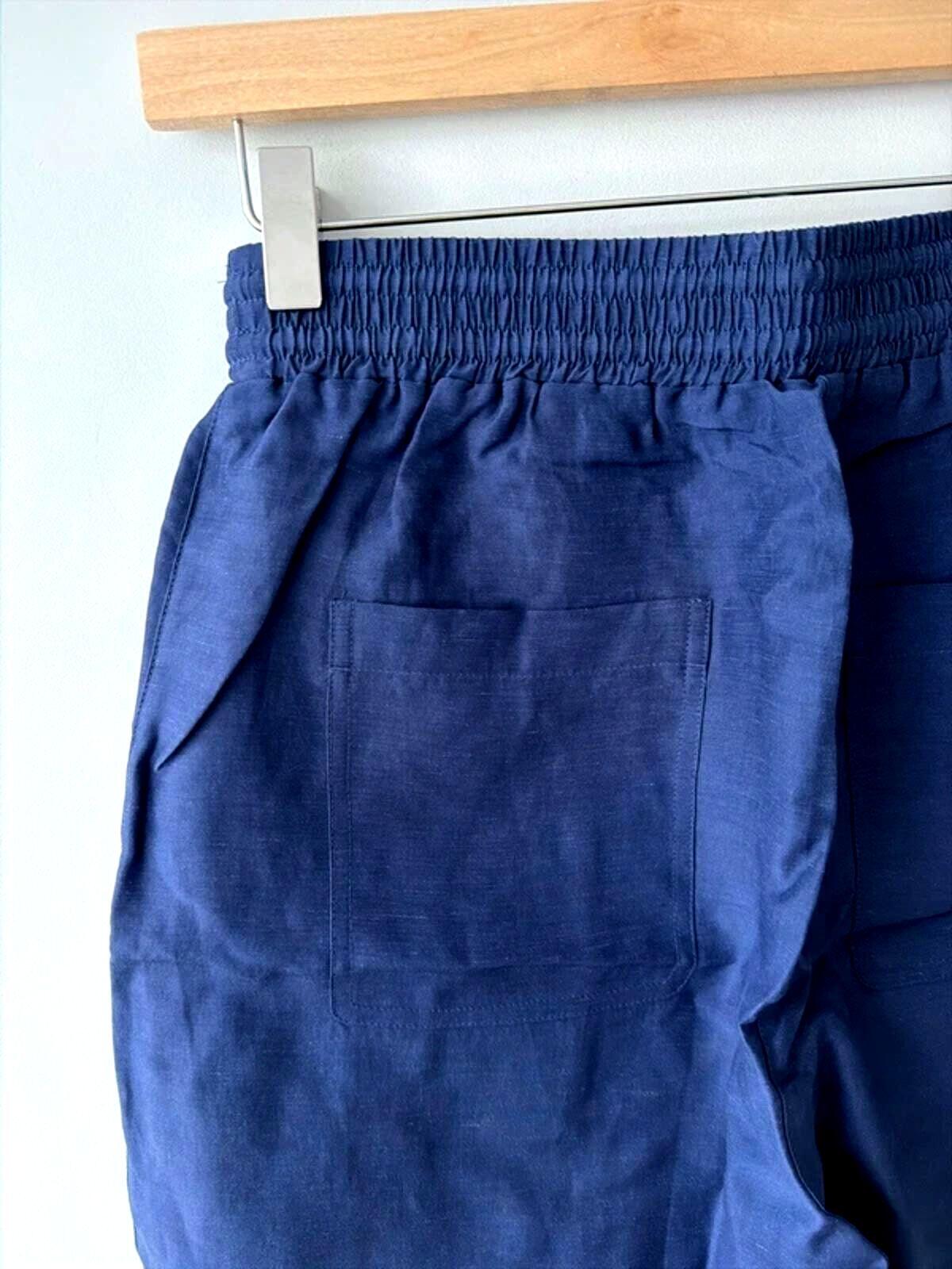 Women’s & Other Stories High Waisted Linen Shorts In Navy - XSmall - 3364