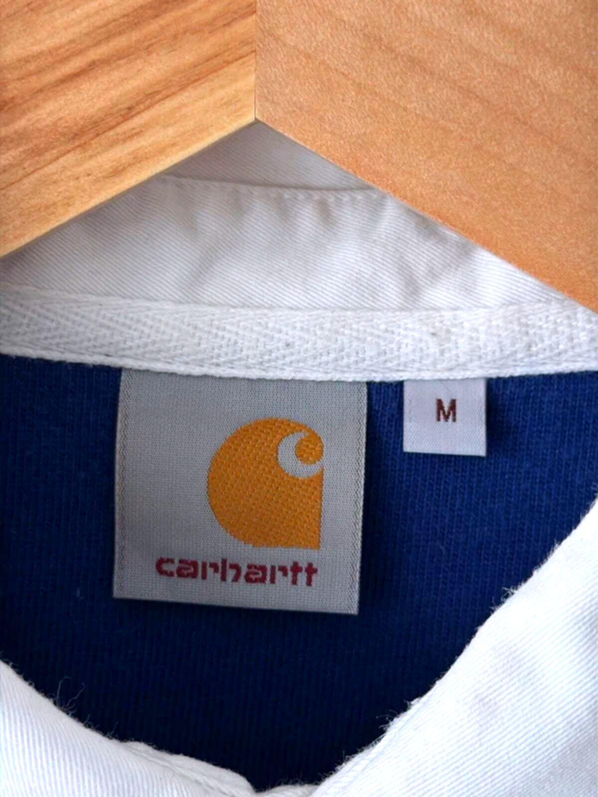 Men’s Carhartt Stripped Long Sleeve Rugby Polo Top - Medium - 3314