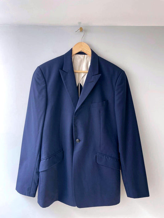 Men’s Reiss Premium Wool Blazer Jacket In Navy - Medium - 1566