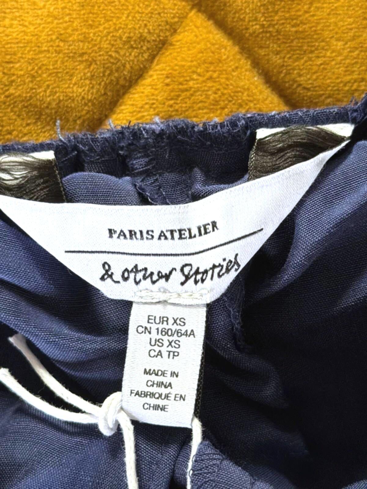 Women’s & Other Stories High Waisted Linen Shorts In Navy - XSmall - 3364