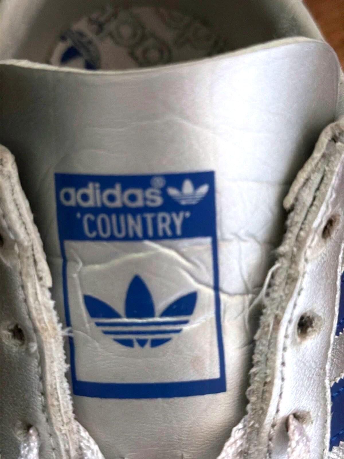 Women’s Adidas Country OG Premium Leather Trainers In Silver - uk5.5 - 3447