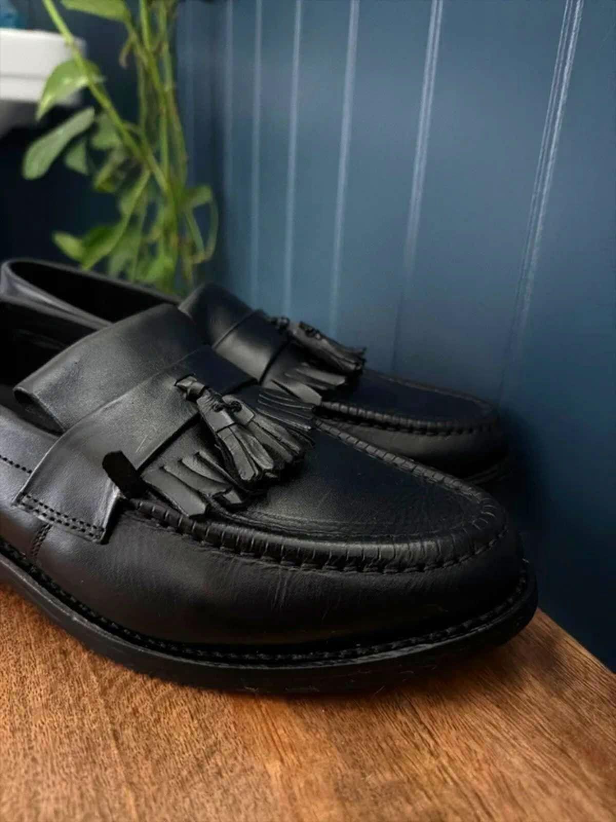 Women’s Samuel Windsor Premium Leather Tassel Loafers In Black - Uk6.5 - 3297