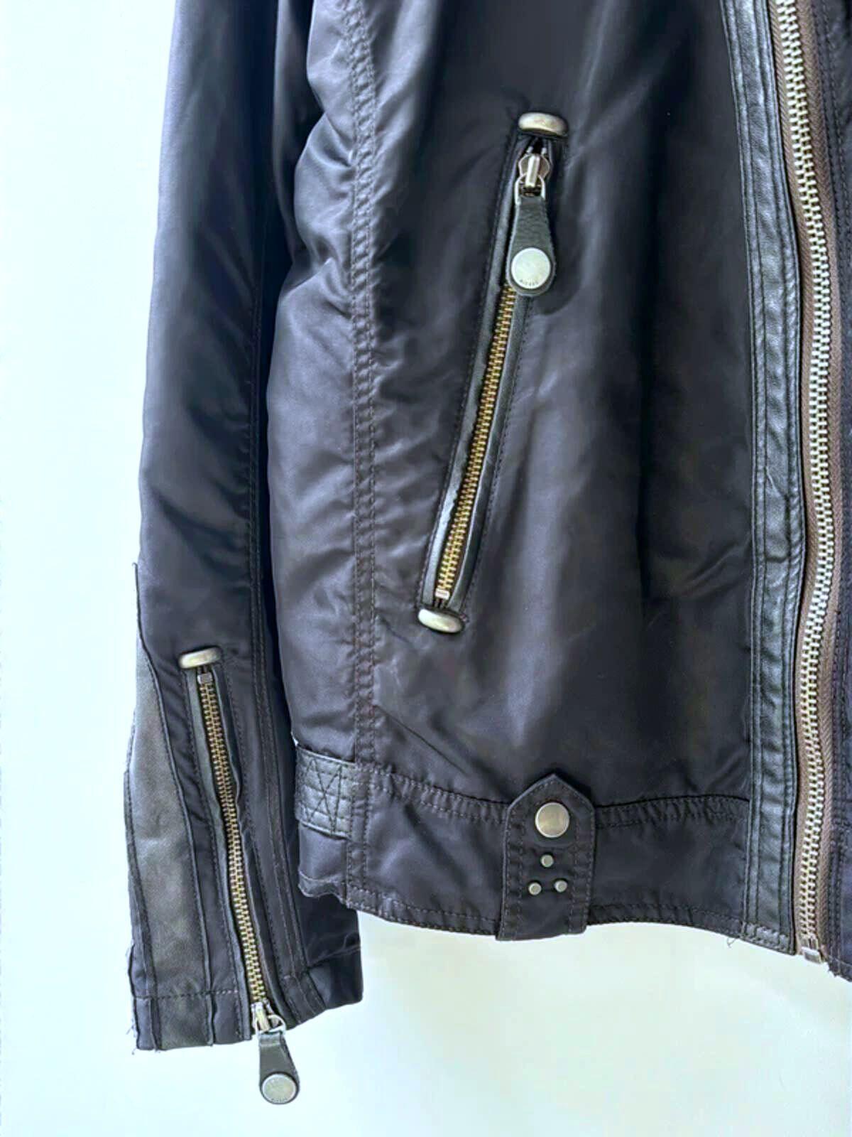 Mens Diesel FLA Speed King Daytona Vintage Biker Jacket In Black - Large - 3550