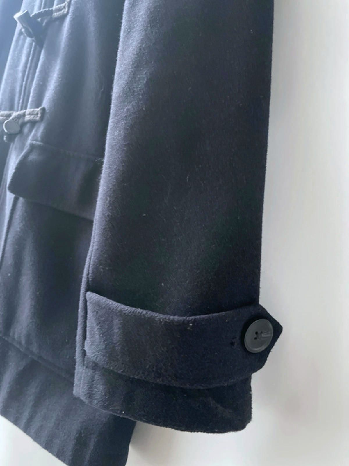Men's Stanley Adams Premium Wool Hooded Duffle Coat In Navy - Large - 2440