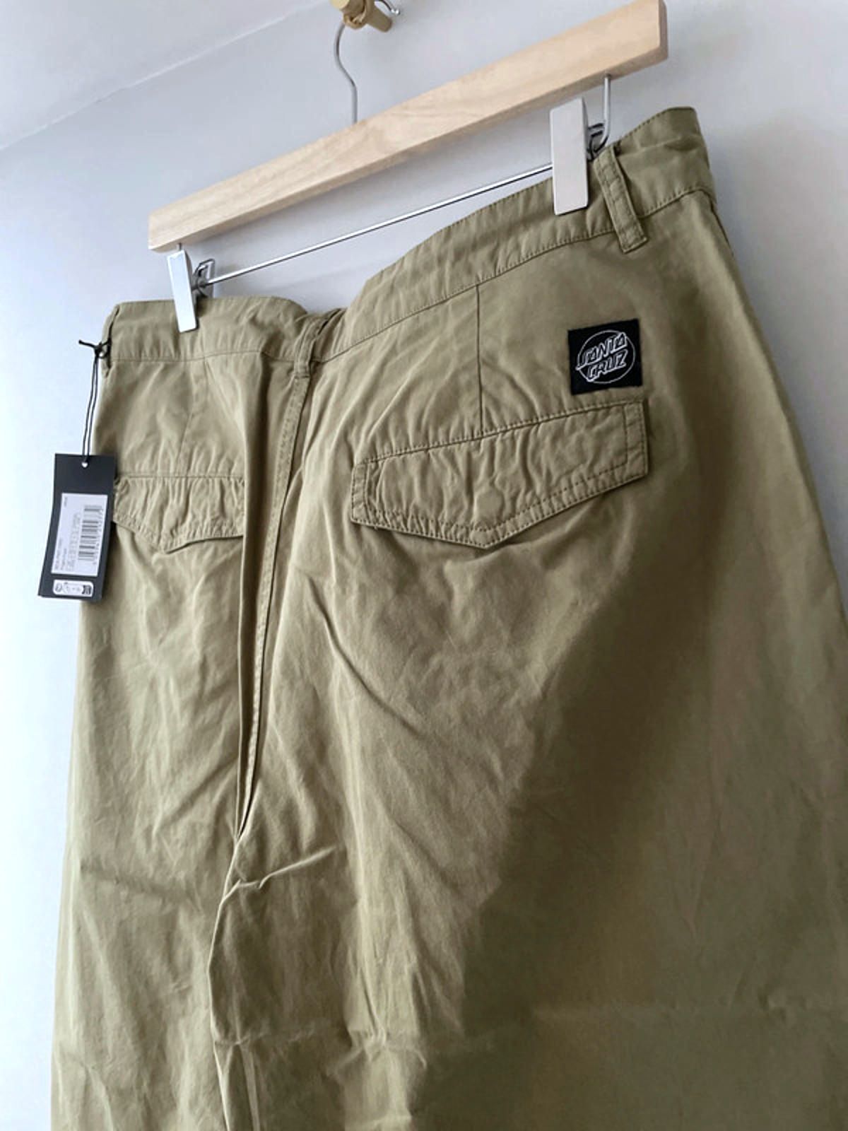 Men’s Santa Cruz Wide Leg Baggy Fit Flight Pants in Khaki - W32/L29 - 2763