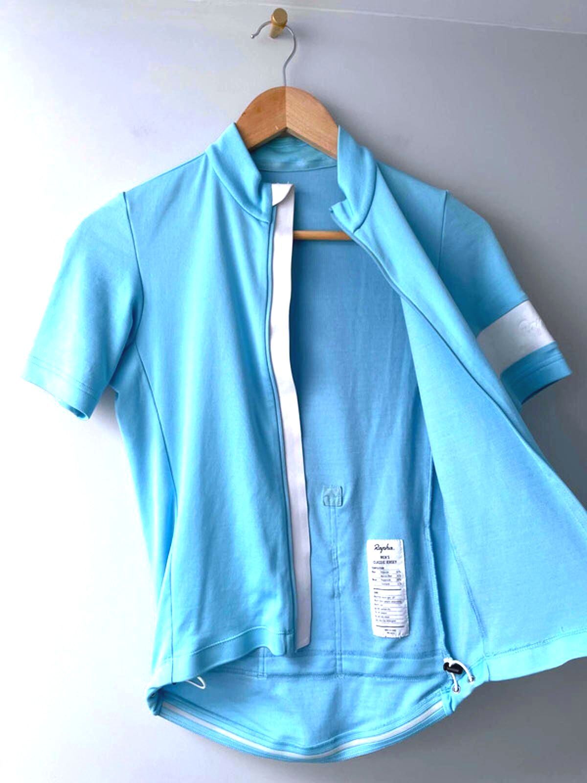 Men’s Rapha Classic Cycling Jersey Merino Wool In Light Blue - XSmall - 2212
