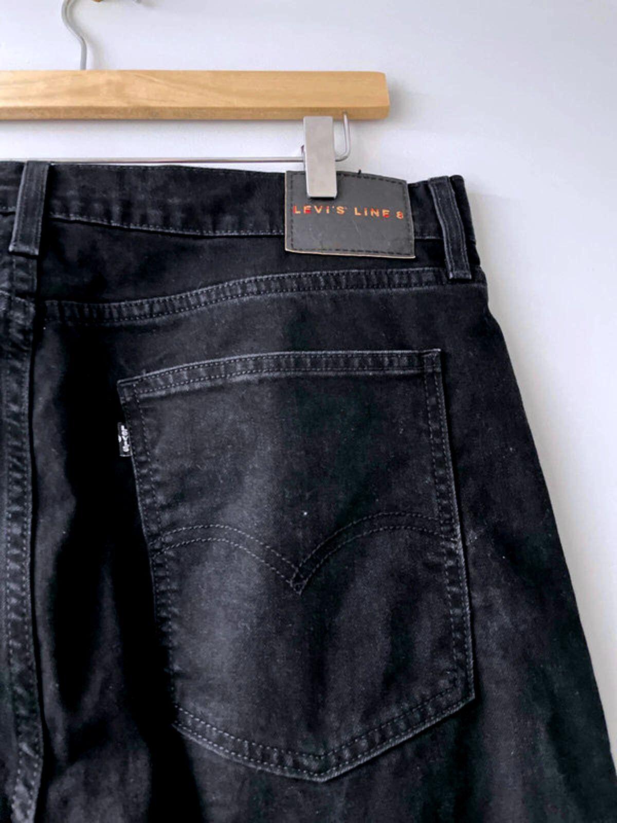 Men’s Levi’s line 8 Straight Leg Premium Range Jeans In Black - W36 / L32 - 1875
