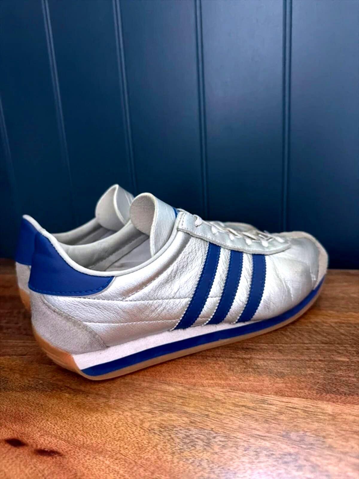 Women’s Adidas Country OG Premium Leather Trainers In Silver - uk5.5 - 3447