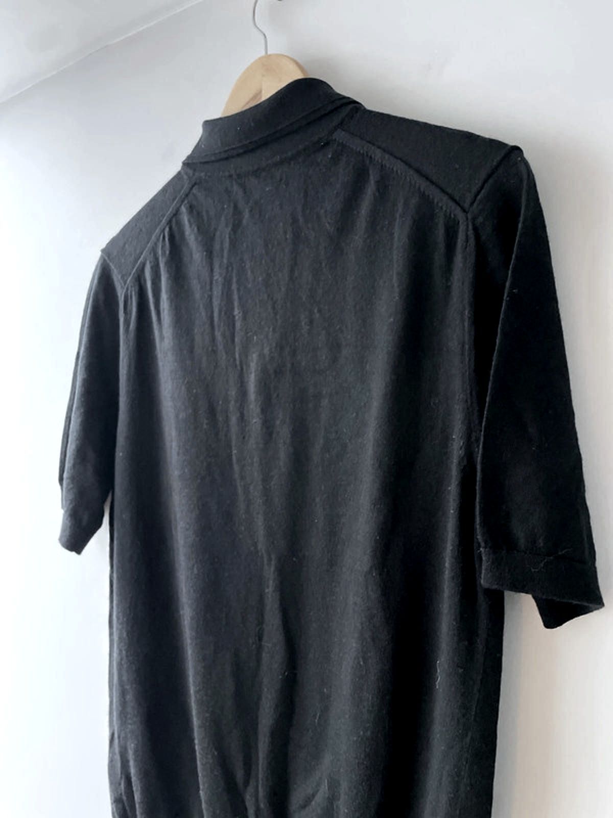 Men’s Reiss Premium 100% Premium Wool Knitted Polo Top In Black - Large - 2880