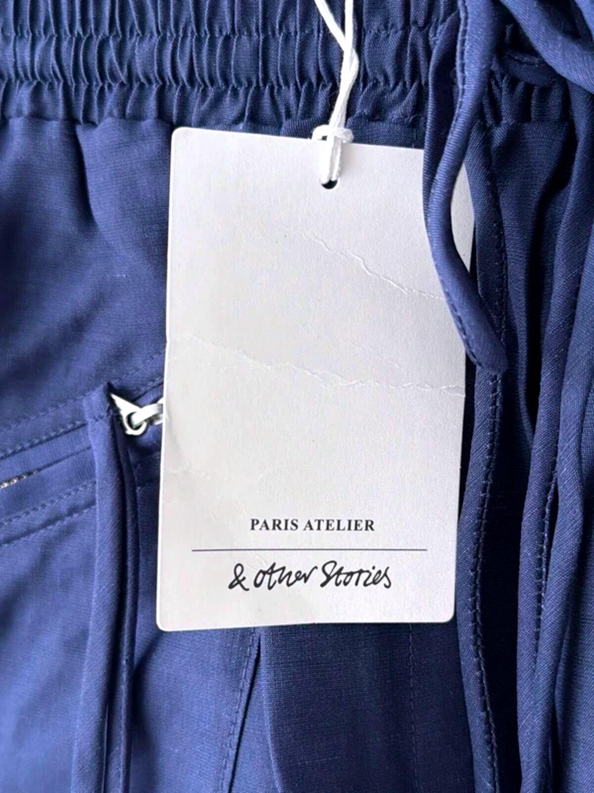 Women’s & Other Stories High Waisted Linen Shorts In Navy - XSmall - 3364
