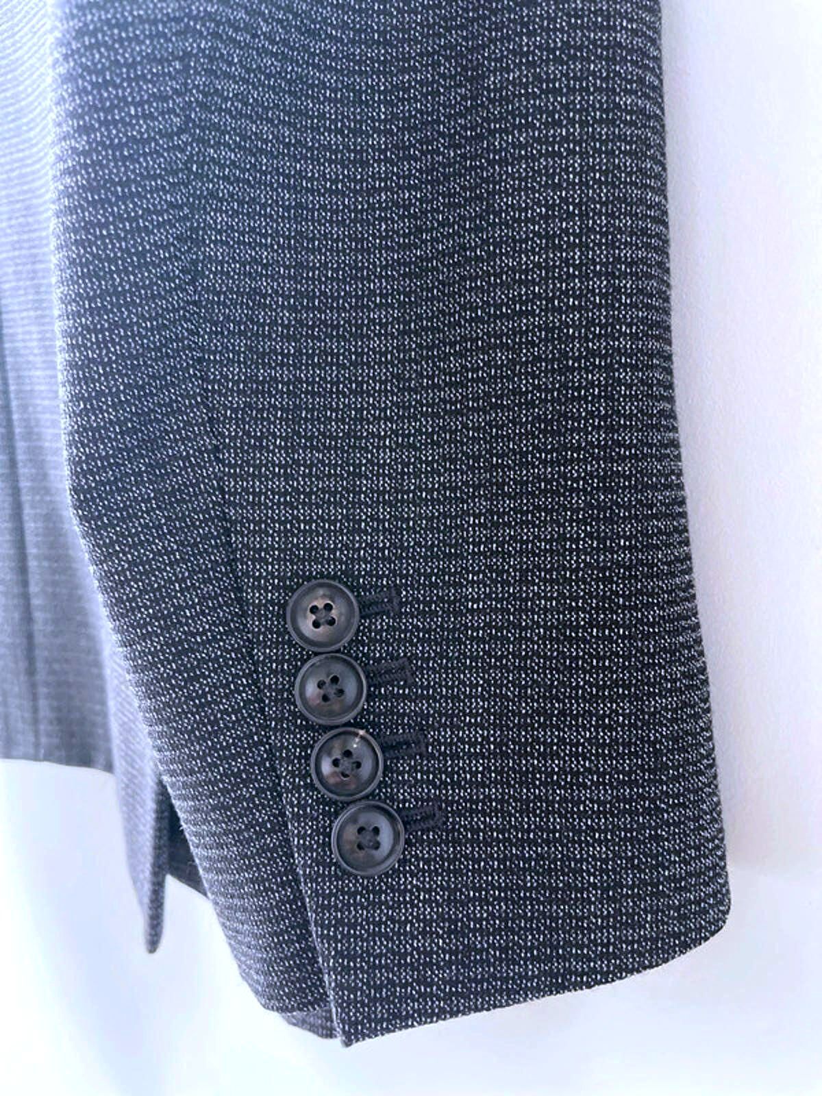 Men’s Reiss Premium 100% Wool Wedding Blazer Jacket In Grey - Medium - 1567