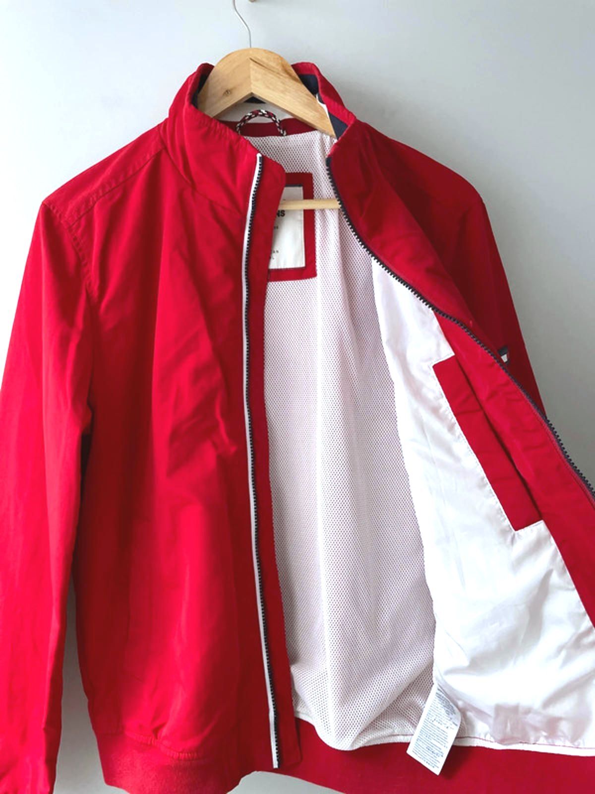Men’s Tommy Hilfiger Classic Harrington Jacket Coat in Red - Small - 2287