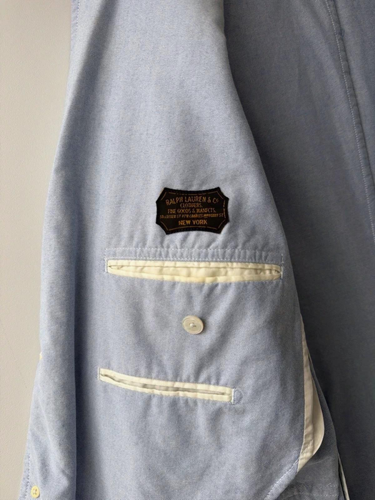 Men’s Ralph Lauren Custom Fit Chambray Blazer In Blue - Medium - 3240