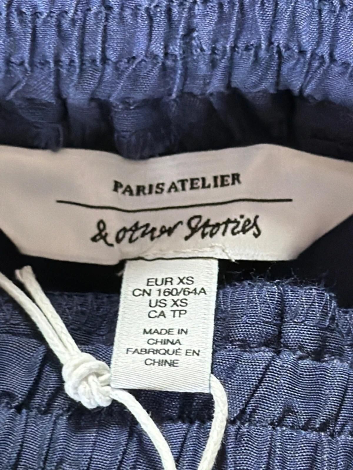 Women’s & Other Stories High Waisted Linen Shorts In Navy - XSmall - 3365
