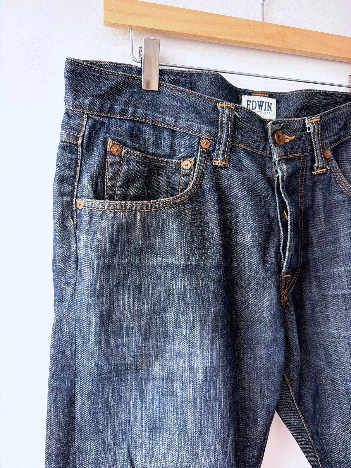 Men’s Edwin ED-55 Relaxed Fit Denim Jeans In Navy - W34/L28 - 3578