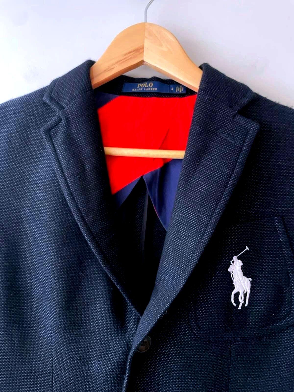 Women's Ralph Lauren Wimbledon Linen/Wool Umpire Blazer in Navy - UK8 - 2876
