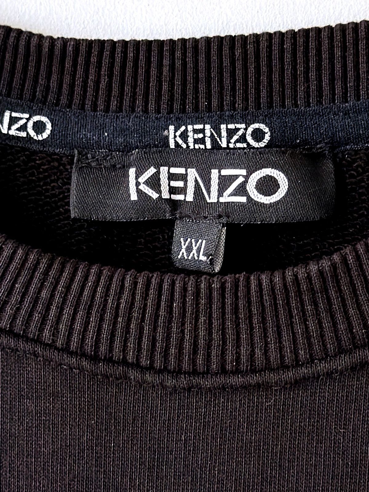 Men’s Kenzo Black Embroidered Tiger Logo Sweatshirt - XXLarge - 3575