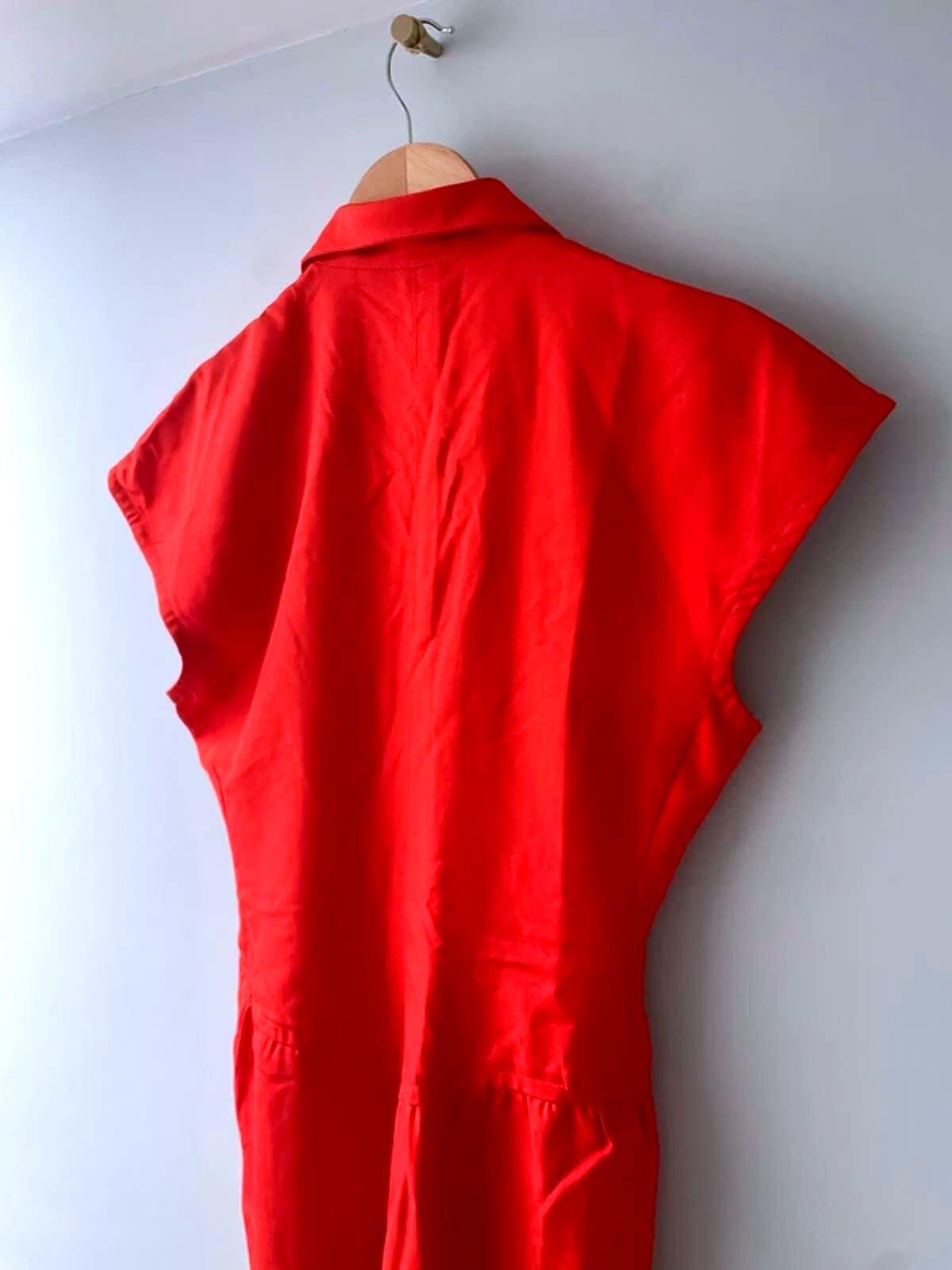 Women’s Emanuel Ungaro Designer Rare Find Cap Sleeve Dress In Red - UK8 - 3039