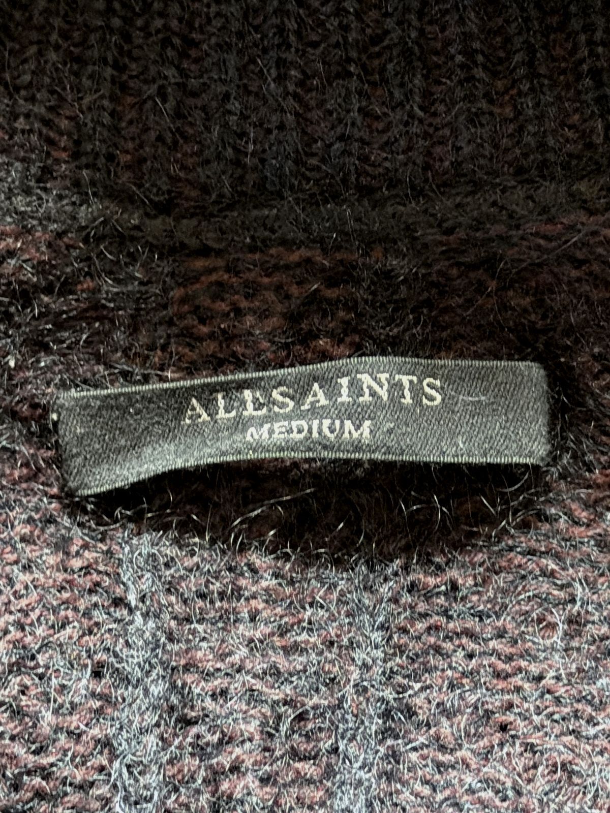 Women’s AllSaints Lamma Premium Mohair Cable Knit Jumper In Navy - Medium - 3720
