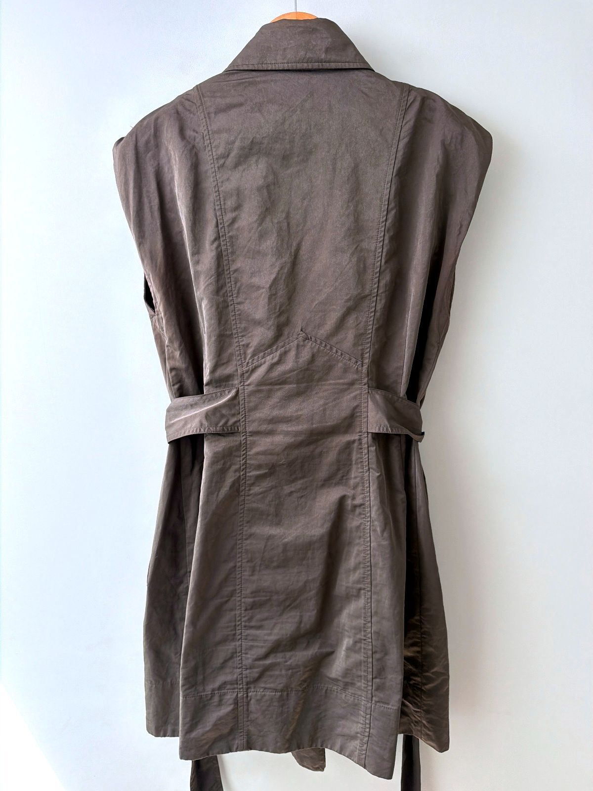 Women’s Allsaints Anais Sleeveless Belted Trench Dress In Brown - Uk14 - 3570