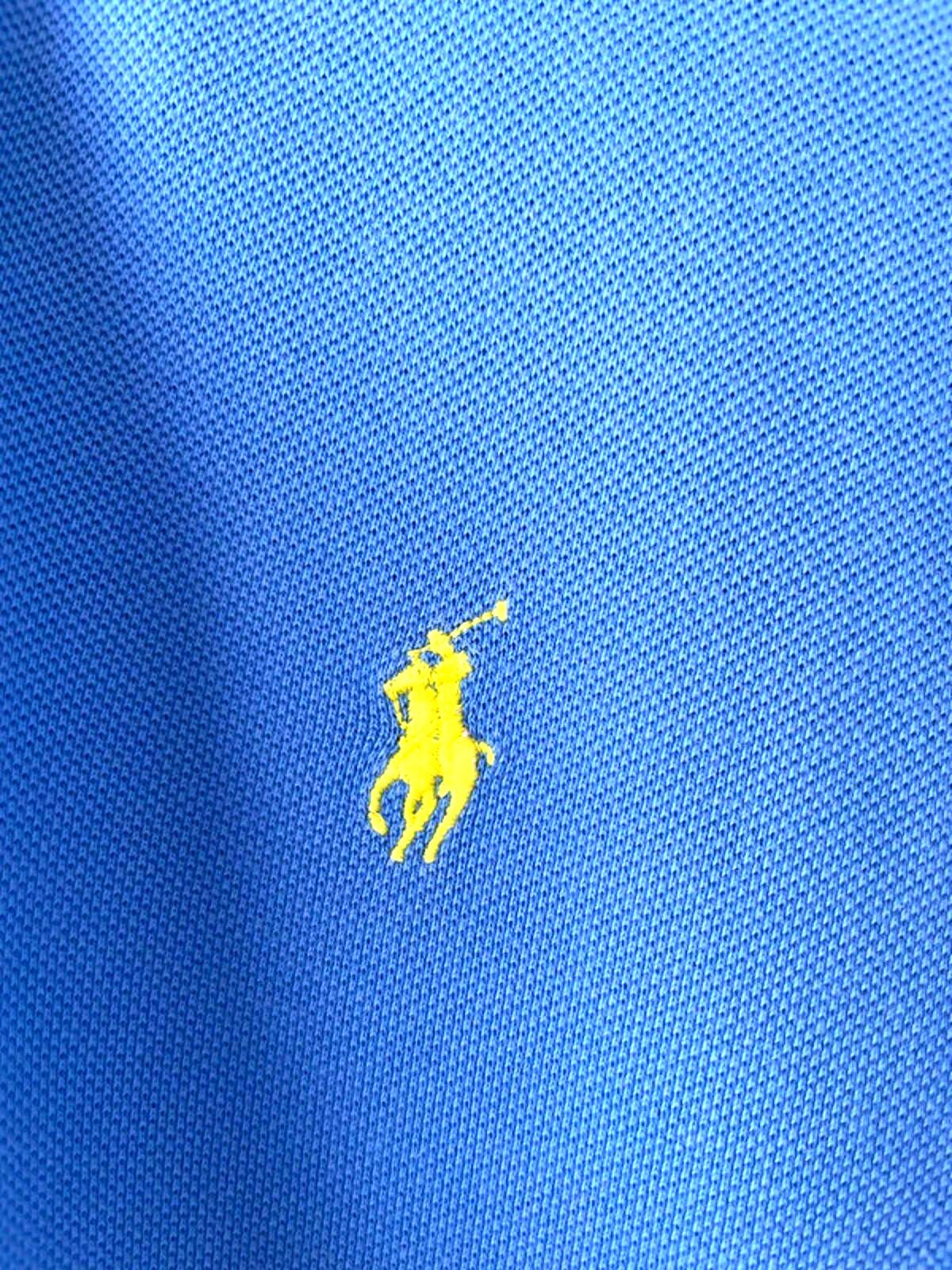 Men’s Ralph Lauren Premium Classic Fit Polo Top In Blue - Small - 1667