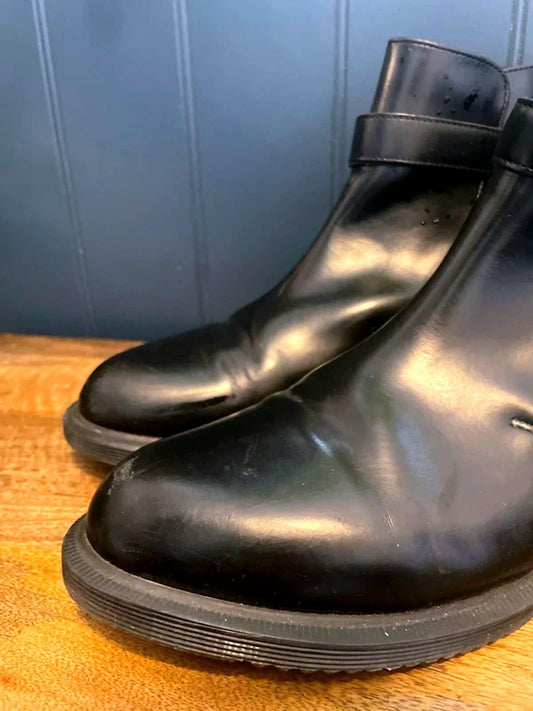 Women’s Dr Martens Teresa Leather Ankle Chelsea Boots In Black - UK8 - 3080