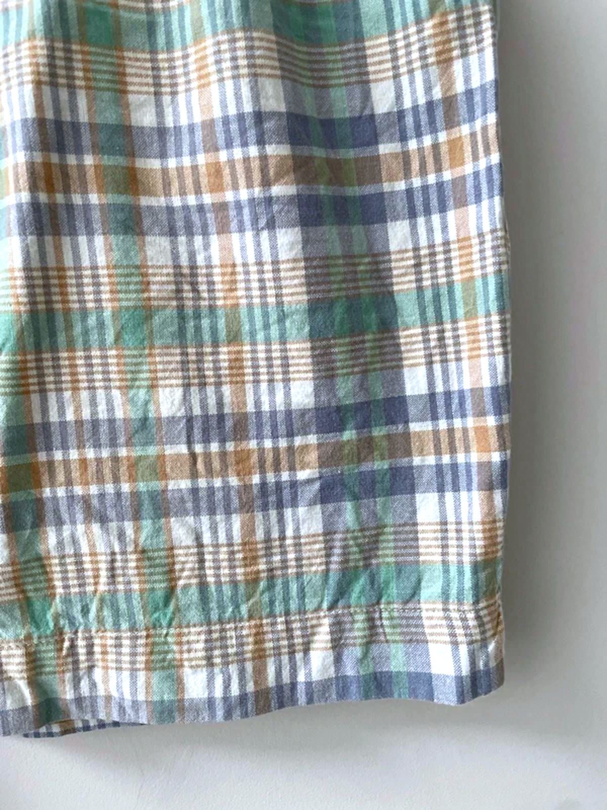 Men’s Ralph Lauren Check Shorts in Green/Blue - W34/L9 - 3144
