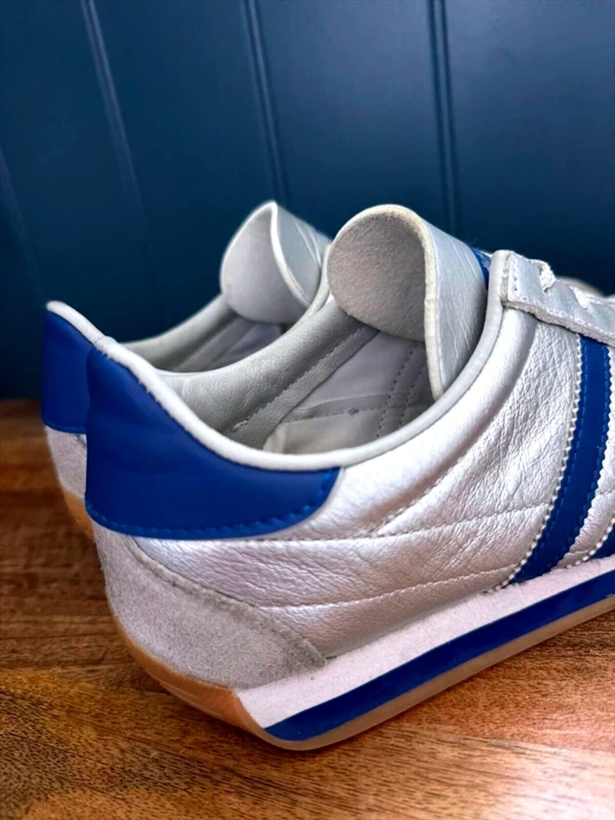Women’s Adidas Country OG Premium Leather Trainers In Silver - uk5.5 - 3447