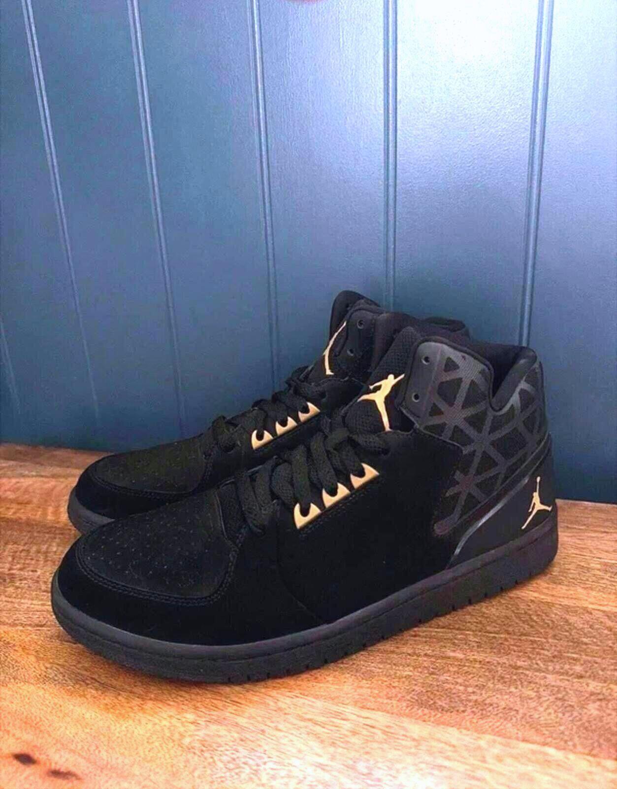 Men’s Nike Air Jordan 1 Flight 3 Basketball Trainers In Black - Uk9.5 - 3300
