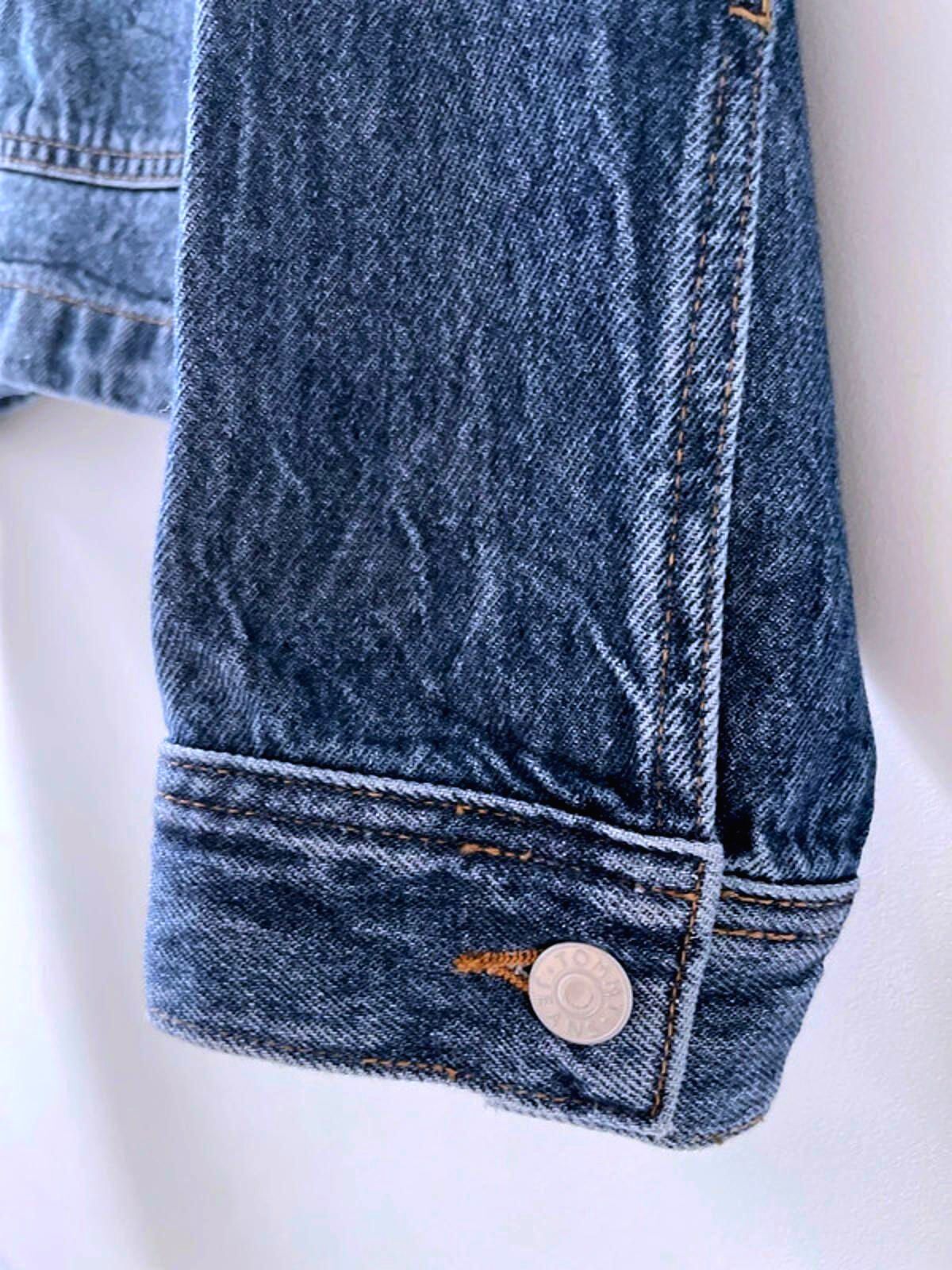 Women’s Tommy Hilfiger Embroidered Detail Denim Jacket In Navy - Small -2432