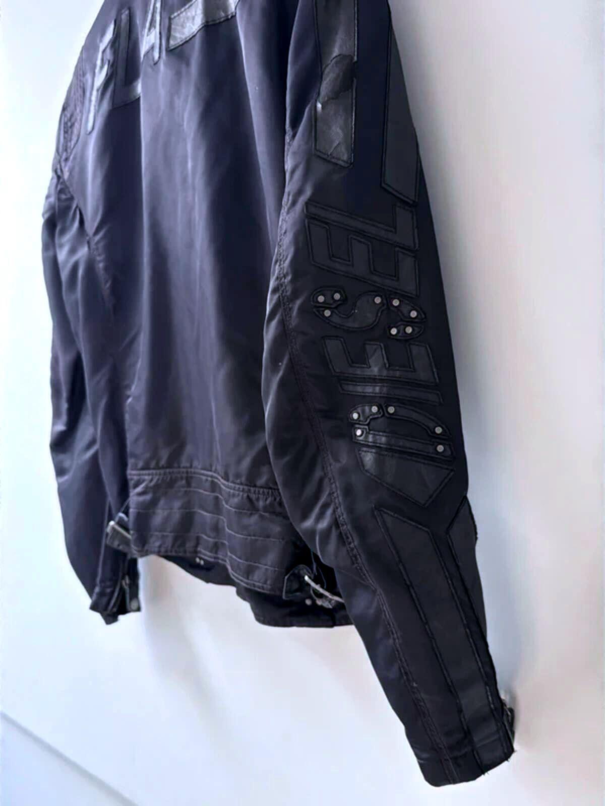 Mens Diesel FLA Speed King Daytona Vintage Biker Jacket In Black - Large - 3550